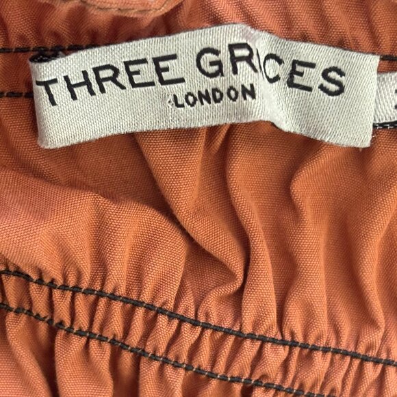 Three Graces London Cotton Dress - Size 10UK-6US - Picture 3 of 10